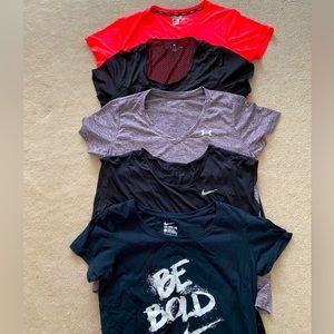 Lot of brand name workout shirts